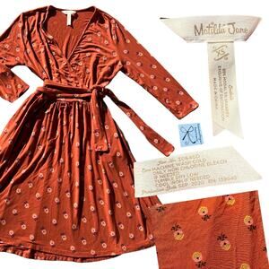 Matilda Jane 30646D Isn't it Lovely Faux Wrap Dress Sz XS